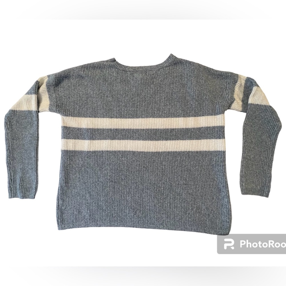 Women’s light blue striped sweater by Olive+Oak size M - Picture 2 of 7